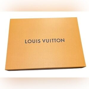 Authentic Louis Vuitton Gift/Storage Box Magnetic Closure in Imperial Saffron
